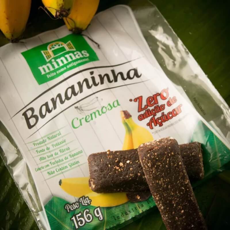 Bananinha Cremosa Zero Açúcar - Pacote 156g