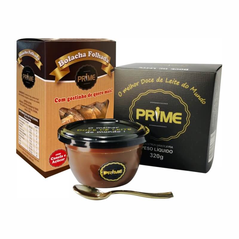 Kit Doce de Leite Prime e Bolacha Folhada de Canela