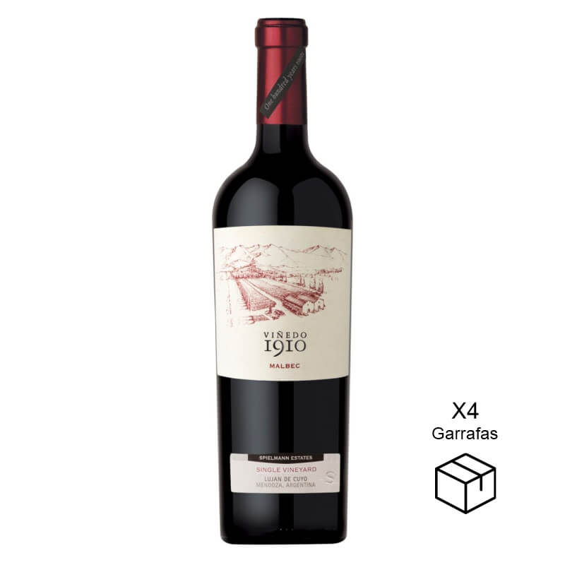 Kit com 4 Viñedo 1910 Malbec 2014